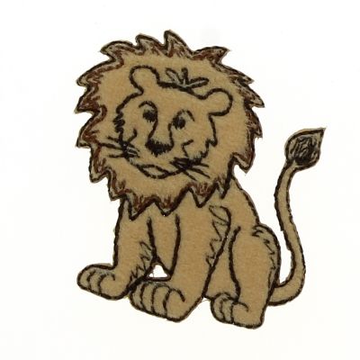 Thermocollant lion 5x4cm collection zoo
