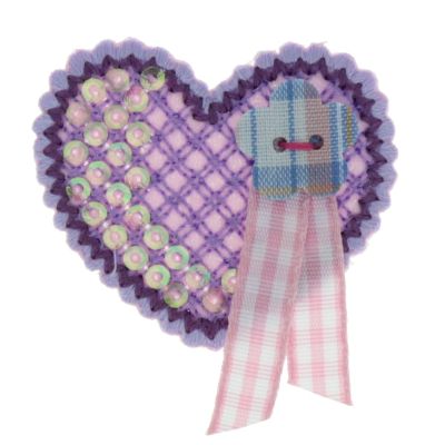 Thermocollant  coeur 4x4cm collection girly
