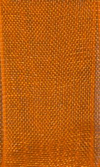 Ruban Organza Unis Frou-Frou 38 mm Orange Flamboyant
