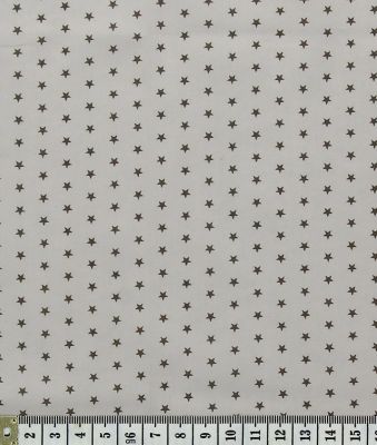 Tissu 100% Coton Etoile Frou-Frou Laize de 150cm Ardoise Cendrée
