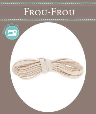 Spaguetti Uni Coton Frou-Frou 20 mm Douceur Mandarine