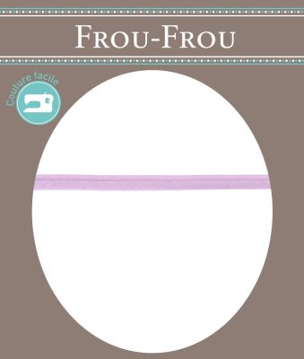 Passepoil Uni PolyCoton Frou-Frou 2 mm Parme