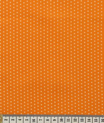 Tissu 100% Coton Pois Frou-Frou Laize de 150cm Mandarine