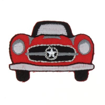 Thermocollant voiture rouge 5x3cm collection minis autos