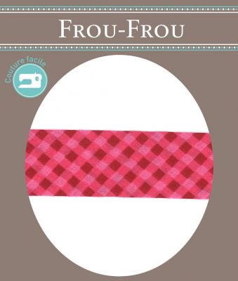 Biais Frou-Frou 20mmx2m Vichy Rouge