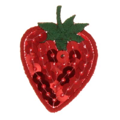 Thermocollant  fraise 4x3cm collection girly