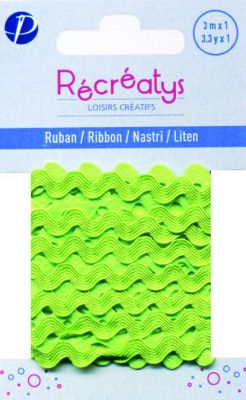 Récréatys - Ruban Croquet Uni 10mmx1m Vert pistache