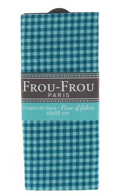 Coupon Tissu 100% Coton Vichy Frou-Frou 45x55cm Bora Bora