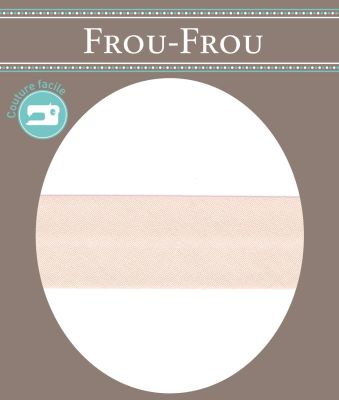 Biais Uni Coton Frou-Frou 20 mm Douceur Mandarine