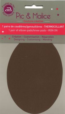 Renforts Coudières / Genouillères Thermocollants Chocolat