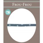 Frou-Frou Cordon Spaghetti 7mm Bleu Gris - PRIX AU METRE