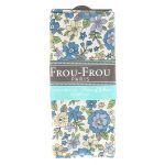 COUPON TISSU 45x55cm FLEURI Bleu grandes fleurs - 100% Coton