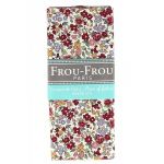 COUPON TISSU 45x55cm FLEURI Rouge Petites fleurs - 100% Coton