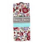COUPON TISSU 45x55cm FLEURI Rouge grandes fleurs - 100% Coton