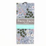 COUPON TISSU 45x55cm FLEURI Bleu Gris - 100% Coton