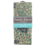 COUPON TISSU 45x55cm FLEURI Vert - 100% Coton