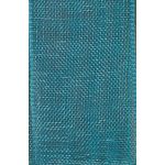 Ruban Organza uni Turquoise foncé - PRIX AU METRE