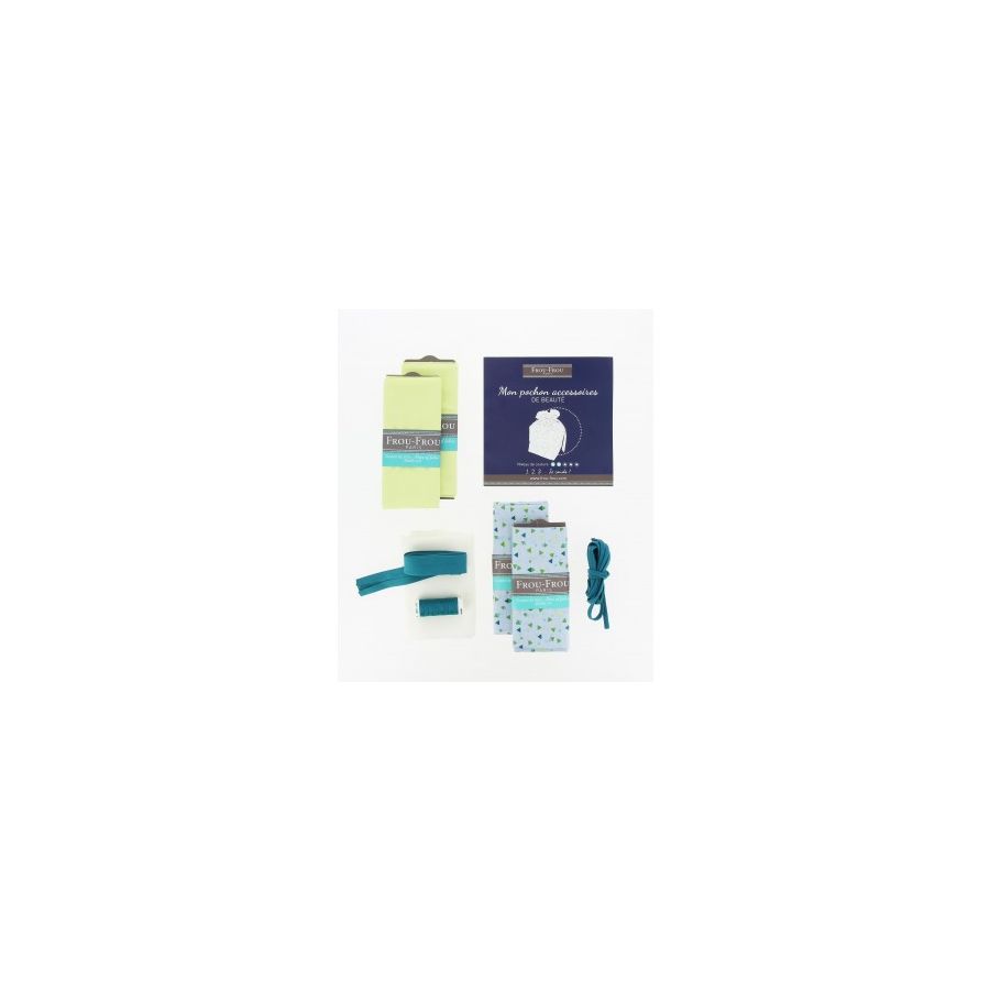 Kit Couture Diy Frou Frou Le Pochon Accessoire De Beaute Kirigami Bleu Layette Kit Couture Diy Frou Frou Le Pochon Accessoire De Beaute Kirigami Bleu Layette