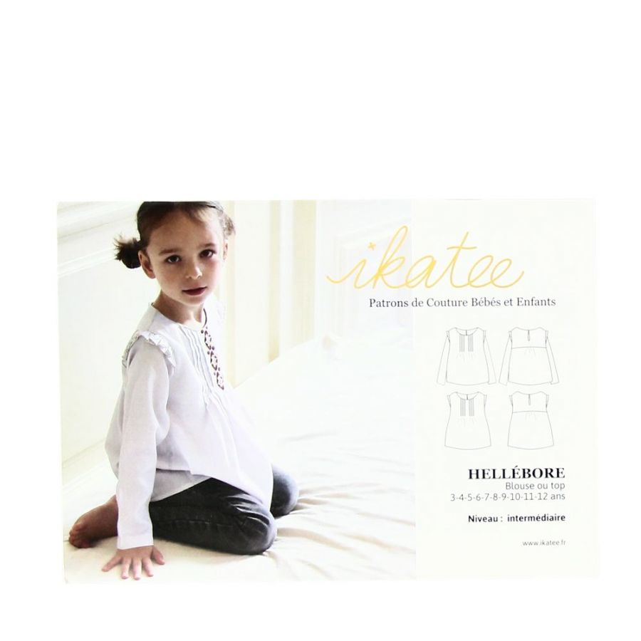 Pochette Patron Ikatee Modele Hellebore Blouse Enfant Fille 3 12 Ans